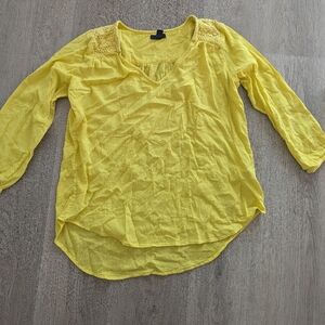 Women's Yellow Boho top